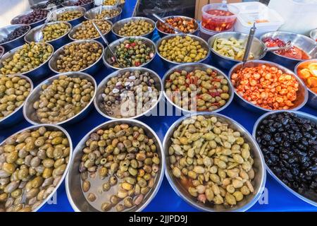 Inghilterra, Dorset, Christchurch, mercato di Christchurch, esposizione degli Ulivi Foto Stock