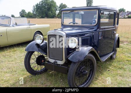 Un Austin Seven all'Appledore Classic Car Show Kent Foto Stock