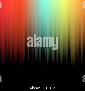 I vibranti colori dell'arcobaleno su sfondo scuro Foto Stock