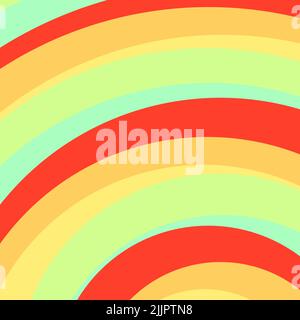Un'illustrazione colorata di un motivo simile all'arcobaleno Foto Stock