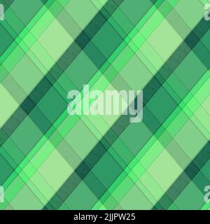 Un'illustrazione verde di uno sfondo a scacchi astratto Foto Stock