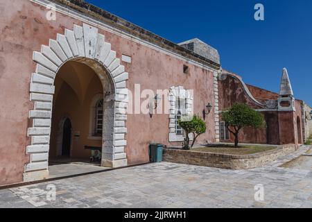 All'interno dell'antica fortezza veneziana nella città di Corfù, su un'isola greca di Corfù Foto Stock