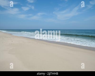 Una splendida vista sull'oceano a Point Pleasant Beach, New Jersey, Stati Uniti Foto Stock