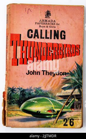 Chiamata libro cartaceo Thunderbirds Foto Stock