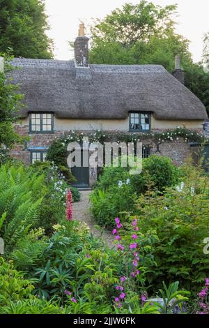 Inghilterra, Dorset, Dorchester, Hardy's Cottage, Higher Bockhampton Village, Luogo di nascita dell'autore inglese Thomas Hardy Foto Stock