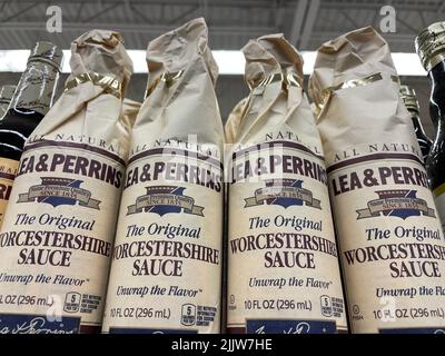 Grovetown, GA USA - 03 15 22: Negozio al dettaglio Lea Perrins Worcestershire Salse Foto Stock