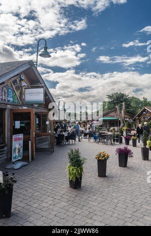 Trentham Gardens Retail Village Landscape, Staffordshire Regno Unito. Foto Stock