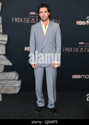 27 luglio 2022, Los Anheles, California, Stati Uniti d'America: Fabien Frankel partecipa alla prima mondiale HBO Original Drama Series ''House of the Dragon'''. (Credit Image: © Billy Bennight/ZUMA Press Wire) Foto Stock