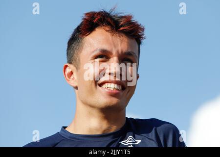 Magyorod, Ungheria. 28th luglio 2022. Magyorod, Ungheria. Luglio 28th 2022. Formula 1 Gran Premio d'Ungheria a Hungaroring, Ungheria. Foto: Alex Albon (THA) di Williams Credit: Piotr Zajac/Alamy Live News Foto Stock