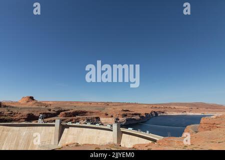 Il Glen Canyon si affaccia vicino al lago Powell Foto Stock