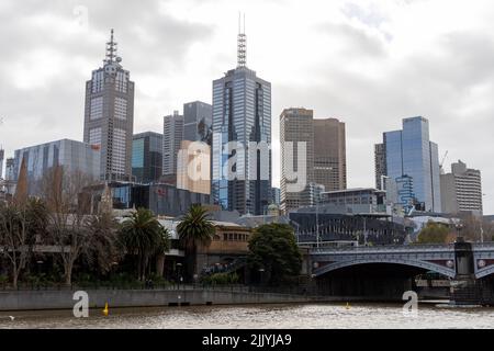 La città di Melbourne in Victoria Australia il 11th 2022 giugno Foto Stock