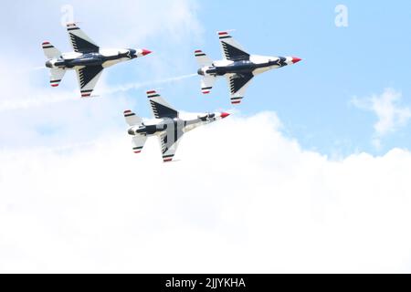 Thunderbirds a uno spettacolo aereo Foto Stock