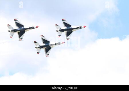 Thunderbirds a uno spettacolo aereo Foto Stock