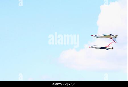 Thunderbirds a uno spettacolo aereo Foto Stock