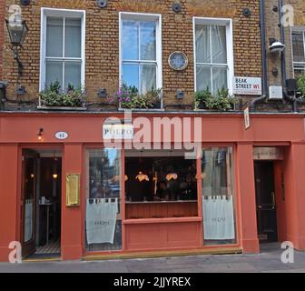 Polpo bar ristorante - Antonio Canal, Canaletto 1697-1768 pittore veneziano, 41 Beak St, Soho, Londra, Inghilterra, REGNO UNITO, W1F 9SB Foto Stock