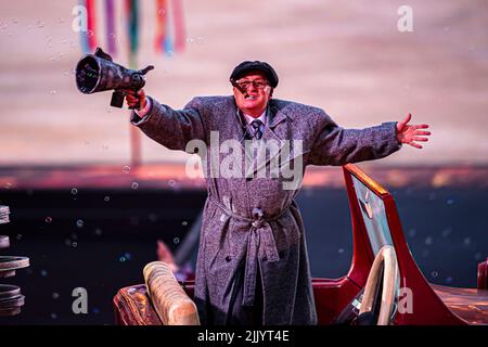 BIRMINGHAM, REGNO UNITO. 28th Lug 2022. Immagine catturata durante la cerimonia di apertura di Birmingham 2022 - Giochi del Commonwealth all'Alexander Stadium giovedì 28 luglio 2022 a BIRMINGHAM, REGNO UNITO. Credit: Taka Wu/Alamy Live News Foto Stock