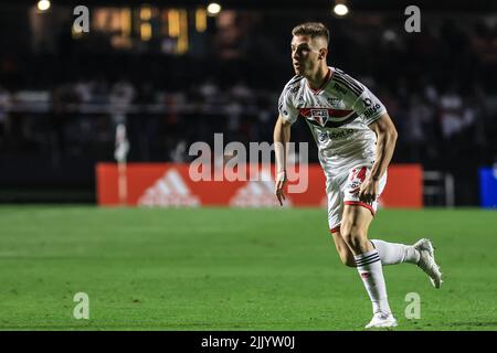 San Paolo, Brasile. 28th luglio 2022. SP - Sao Paulo - 07/28/2022 - COPPA DEL BRASILE 2022, SAO PAULO X AMERICA MG - Giuliano Galoppo giocatore di Sao Paulo durante una partita contro America-MG allo stadio Morumbi per il campionato Copa do Brasil 2022. Foto: Marcello Zambrana/ AGIF/Sipa USA Credit: Sipa USA/Alamy Live News Foto Stock