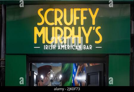 Scruffy Murphy's Irish American Bar a Liverpool Foto Stock