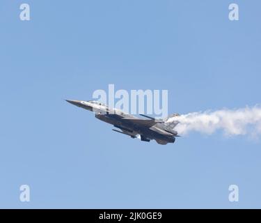 L'Aeronautica militare greca F-16 riserva velivolo al 2022 RIAT Foto Stock