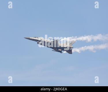 L'Aeronautica militare greca F-16 riserva velivolo al 2022 RIAT Foto Stock