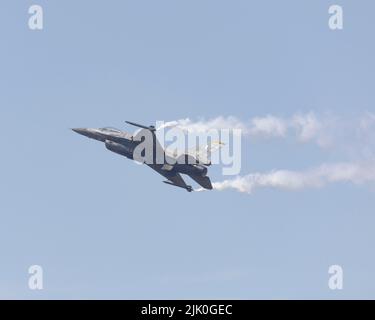 L'Aeronautica militare greca F-16 riserva velivolo al 2022 RIAT Foto Stock