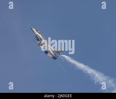 L'Aeronautica militare greca F-16 riserva velivolo al 2022 RIAT Foto Stock