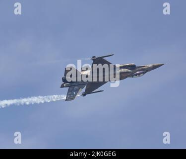 L'Aeronautica militare greca F-16 riserva velivolo al 2022 RIAT Foto Stock