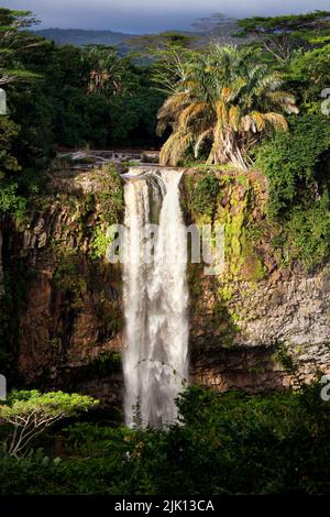 Cascata di Chamarel, Mauritius, Oceano Indiano, Africa Foto Stock