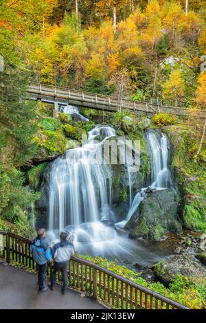 Cascate di Triberg, Foresta Nera, Baden-Wurttemberg, Germania, Europa Foto Stock