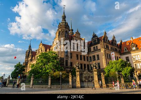 Il Castello di Dresda, Dresda, Sassonia, Germania, Europa Foto Stock