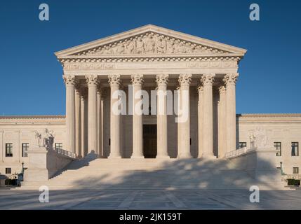 US Supreme Court Building, Capitol Hill, Washington DC, Stati Uniti d'America, Nord America Foto Stock