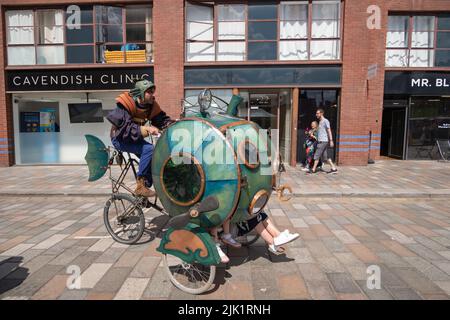 Glasgow, Scozia, Regno Unito. 29th luglio 2022. Trasporto a vapore al Merchant City Festival. Credit: SKULLY/Alamy Live News Foto Stock