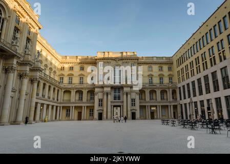 Il cortile del nuovo Humboldt Forum Foto Stock