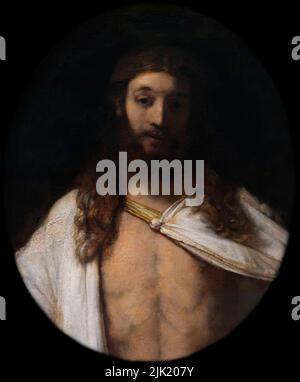Il Cristo risorto, Rembrandt, 1661, Alte Pinakothek, Monaco di Baviera, Germania Foto Stock