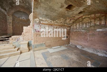 All'interno di terrazze Case di Efeso, sito archeologico di Efeso, Selcuk, Turchia Foto Stock