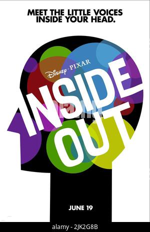 POSTER DEL FILM, INSIDE OUT, 2015 Foto Stock