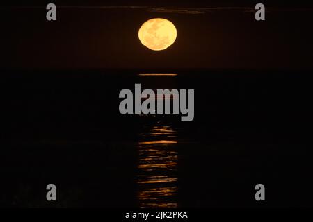 Bella immagine di scala per la luna a Broome, Australia Occidentale Foto Stock