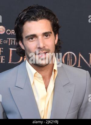 Los Angeles, California, Stati Uniti 27th luglio 2022 l'attore Fabien Frankel partecipa al gioco HBO di Spade 'House of the Dragon' Premiere al Museo dell'Accademia il 27 luglio 2022 a Los Angeles, California, Stati Uniti. Foto di Barry King/Alamy Stock Foto Foto Stock