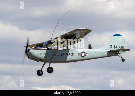 Cessna Bird Dog a RAF Fairford per RIAT 2022. Foto Stock