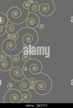 Astratto sfondo moderno paisley Design - illustrazione stock Foto Stock