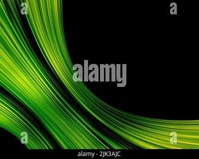 Colore verde neon astratto il fascio luminoso di fondo. - illustrazione dello stock Foto Stock