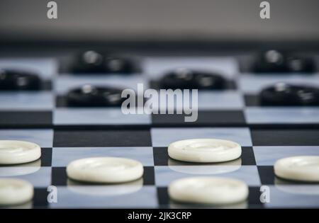 Sfondo, dama con dama, dama è un gioco logico per due Foto Stock