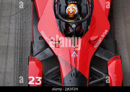 Londra, Regno Unito. 30th luglio 2022. 23 BUEMI Sébastien (swi), Nissan e.dams, Nissan IM03, in azione durante l'ePrix di Londra 2022, incontro 9th del Campionato del mondo di Formula e ABB FIA 2021-22, in Excel Londra dal 30 al 31 luglio, a Londra, Regno Unito - Foto Eric Alonso / DPPI Credit: DPPI Media/Alamy Live News Foto Stock