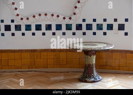 L'interno del palazzo Cifrapalota a Kecskemet, Ungheria Foto Stock