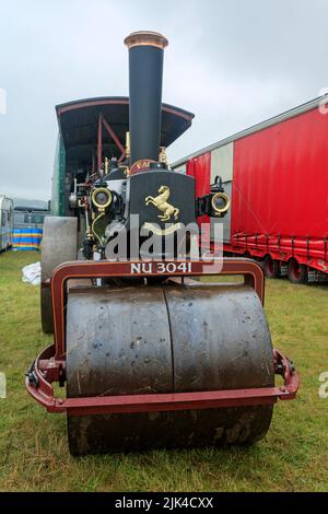 1924 rullo a vapore Aveling & Porter. Cumbria Steam Gathering 2022. Foto Stock
