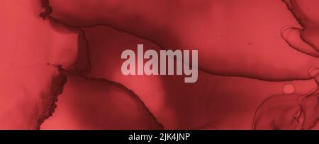 Sfondo sangue astratto. Carta da parati Rose Fluid. Horror Spatter Black. Acquerello Valentine Texture. Sfondo sangue. Banner fluido grungy. Horror SPL Foto Stock