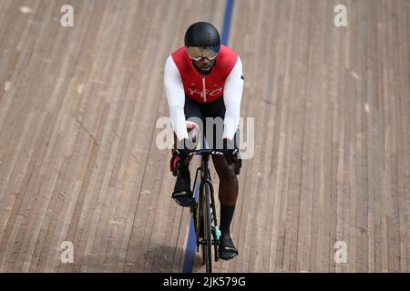 Birmingham, Regno Unito. 30th luglio 2022. Kwesi Browne di Trinidad e Tobago durante la pista ciclistica ai Giochi del Commonwealth a Lee Valley Velodrome sabato 30th luglio 2022. (Credit: Pat Scaasi | MI News) Credit: MI News & Sport /Alamy Live News Foto Stock