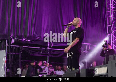 Newcastle, UK - Example suona al festival Loosefest 30th luglio 2022 credito: Jill ODonnell/Alamy Live News Foto Stock