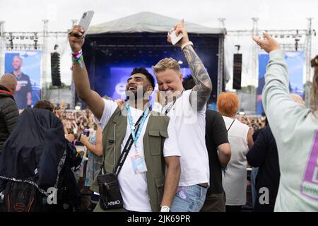 Newcastle, UK - Example suona al festival Loosefest 30th luglio 2022 credito: Jill ODonnell/Alamy Live News Foto Stock