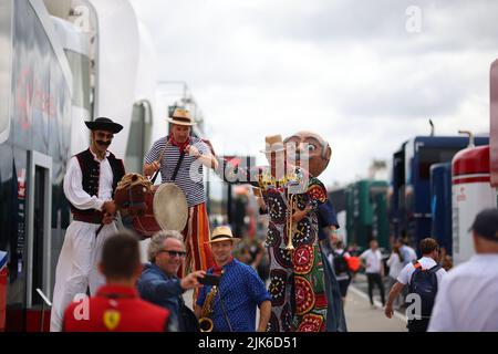 Paddock durante il GP d'Ungheria, 28-31 luglio 2022 all'Hungaroring, campionato del mondo di Formula 1 2022. Foto Stock